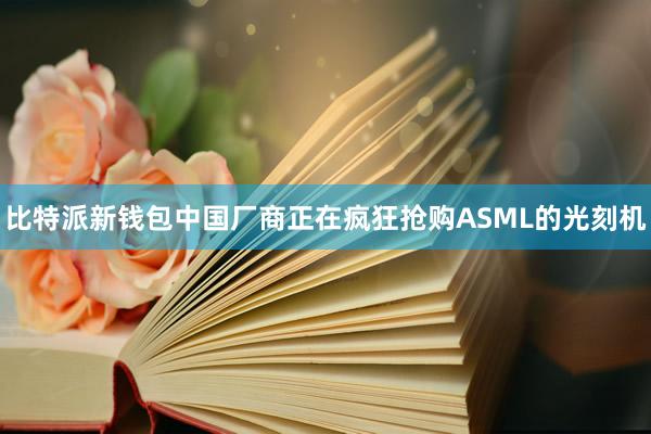 比特派新钱包中国厂商正在疯狂抢购ASML的光刻机